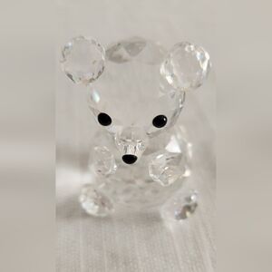 Swarovski  Crystal Bear with Black Accents